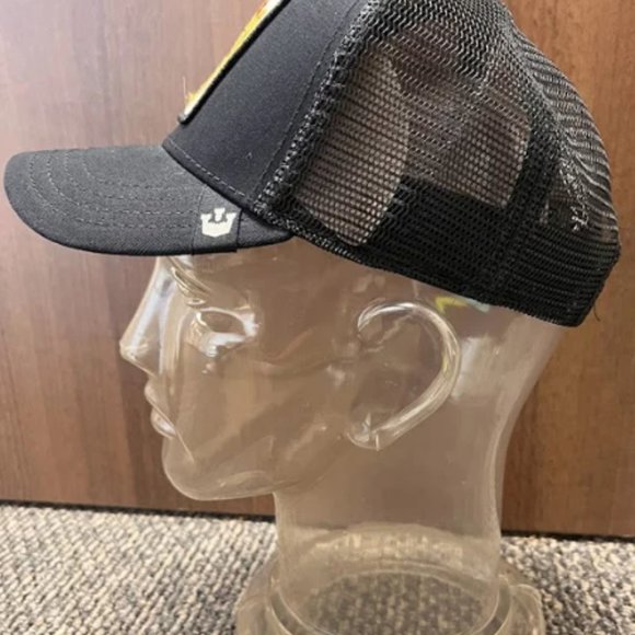 Goorin Bros Farm Trucker Hat Cap Toy Golden Cat Chinese Store Good Luck Charm - Picture 2 of 3